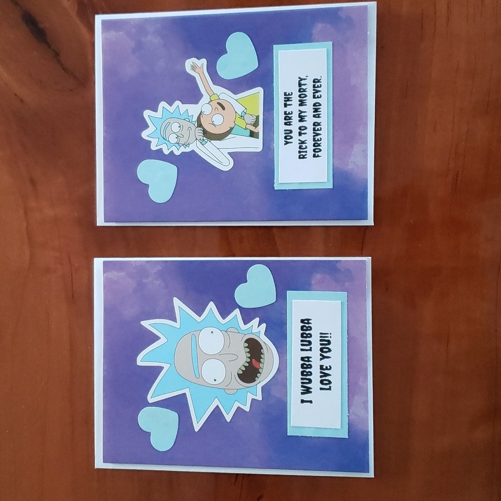 Rick and Morty Inspired Funny Valentine Cards
